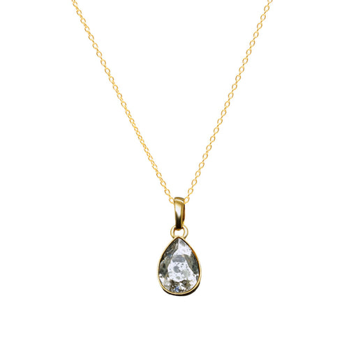Кулон "Kristāla Lāse (Silver Patina)" с кристаллами Swarovski™